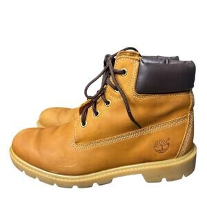 Timberland Men’s Boots Waterproof Leather Nubuck Tan Wheat Gorpcore Size 6